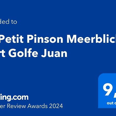 Le Petit Pinson Meerblick Port Golfe-Juan Extérieur photo